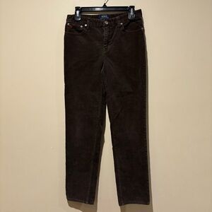 Polo by Ralph Lauren  youth boys Brown Corduroy Trousers size 18
